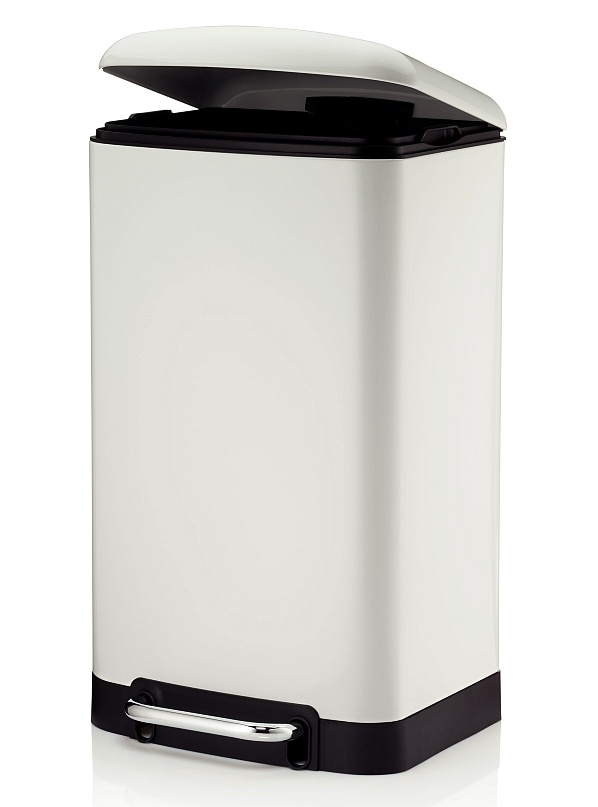 KELA Odpadkový kôš DAVINO 30 l biela KL-10905