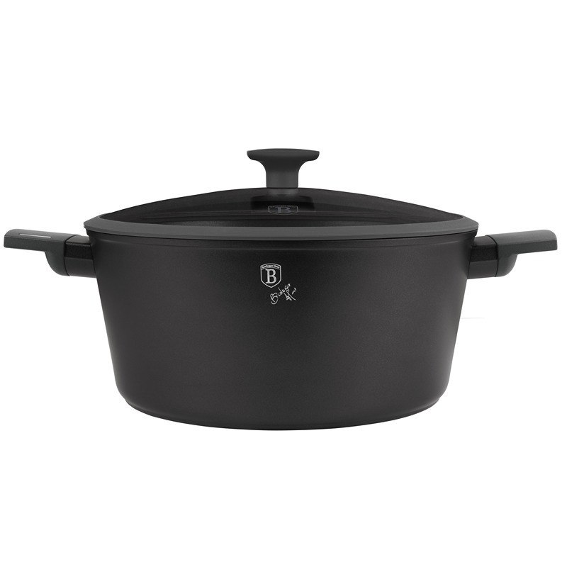 BERLINGERHAUS Kastrol s titanovým povrchem a poklicí 30 cm Antracit Collection BH-8133 - thumb (5)