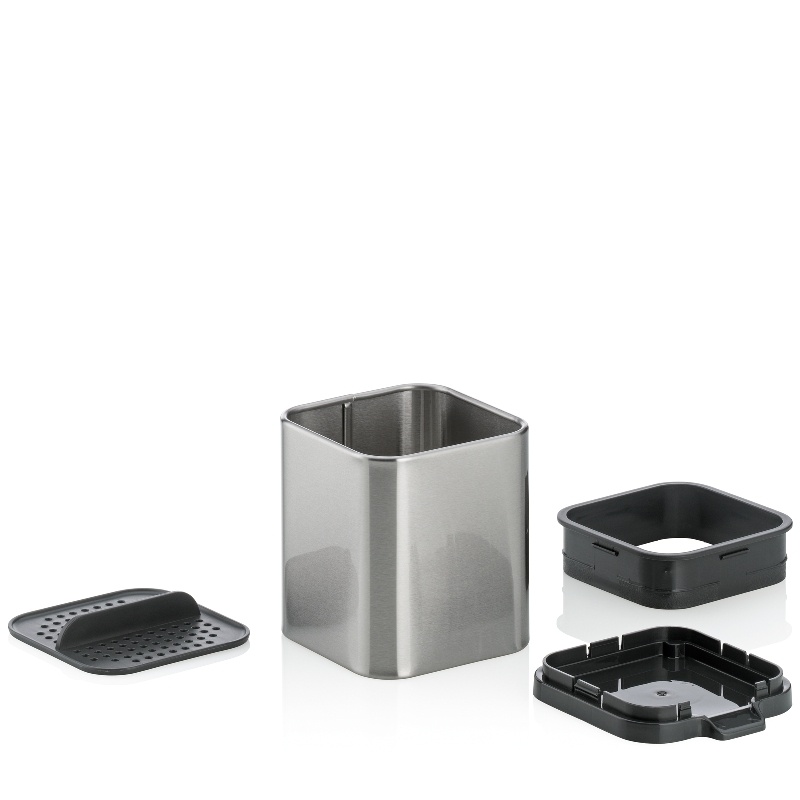 KELA Odkapávač na příbory Plata nerez matná stříbrná 10,0x11,5x12,5cm KL-12127