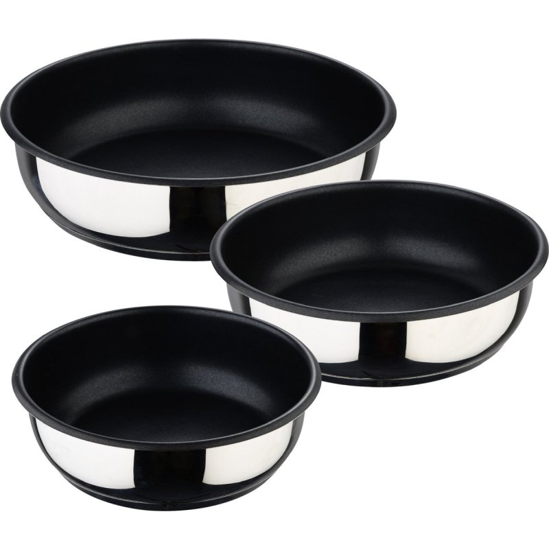 BERGNER Sada pánví nerez s nepřilnavým povrchem  Click&Cook 3 ks 18, 20, 24 cm BG-32292-MM
