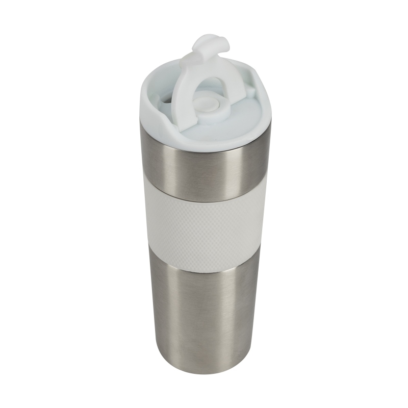 Bergner Termohrnek 460 ml nerez bílá BG-37789-WH