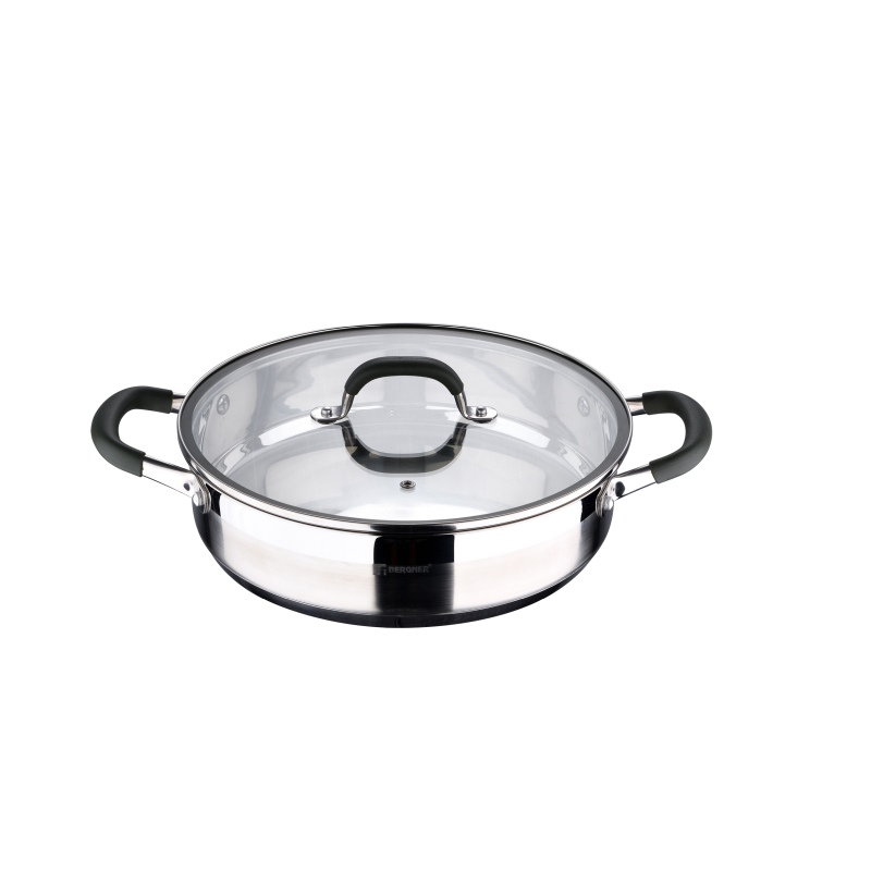 BERGNER Pánev s poklicí nerez MIDNIGHT 28 cm 3,8 litru BG-32128-MM - thumb (1)