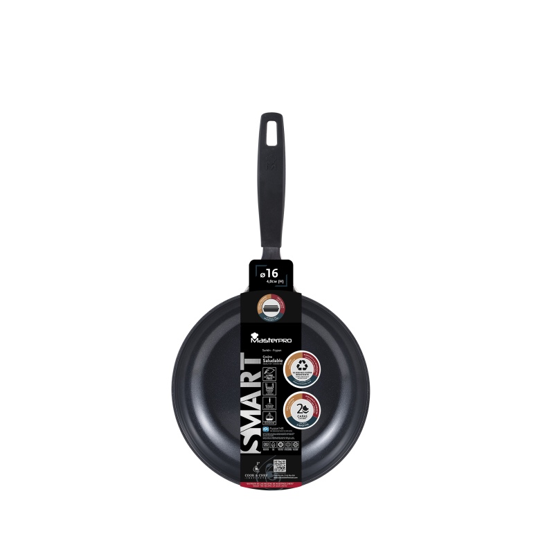 MASTERPRO Pánev s nepřilnavým povrchem SMART 16 cm stříbrná BGEU-3766 - thumb (2)