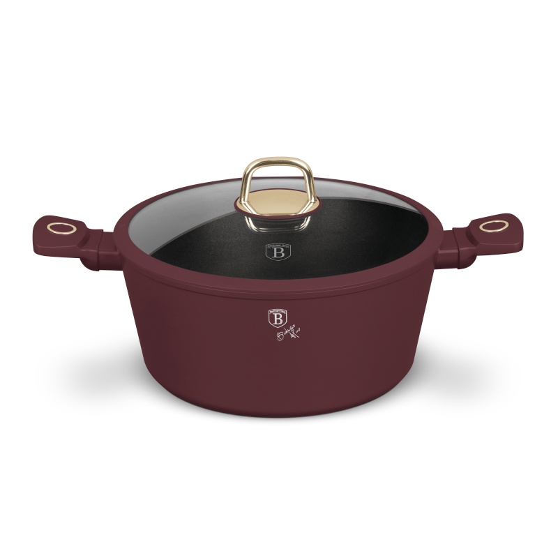 BERLINGERHAUS Kastrol s titanovým povrchem a poklicí 28 cm Leonardo Collection BH-8042