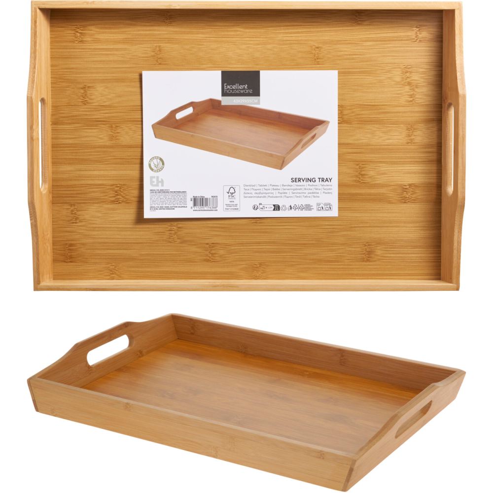 EXCELLENT HOUSEWARE Podnos servírovací bambus 43x29 cm KO-BA2000100
